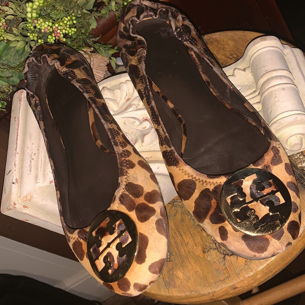 Tory Burch flats leopard print
